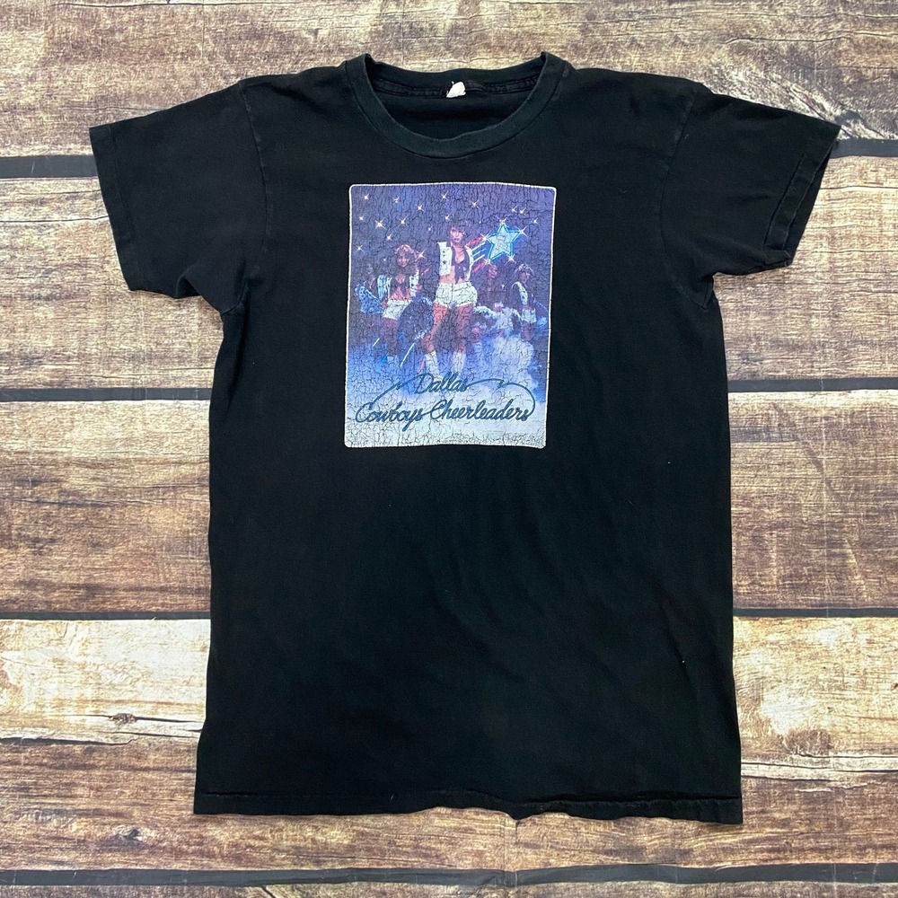 Vintage 1977 Dallas Cowboys Cheerleaders Shirt XL Single-Stitch NFL Football Dak